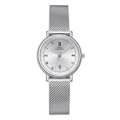 IBSO Women's Quartz Watches Rose Gold Ultra thin Stainless Steel Mesh Strap Quartz Clock Hours Ladies Simple Relogio Masculino
