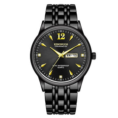 Rose Gold Ladies Watch KINGNUOS Luxury Brand Stainless Steel Women Watches Couple Female Quartz Clock calendar Week can Englisho