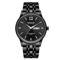 Rose Gold Ladies Watch KINGNUOS Luxury Brand Stainless Steel Women Watches Couple Female Quartz Clock calendar Week can Englisho