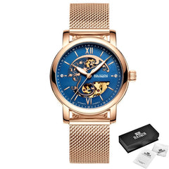 HAIQIN 2020 Hot fashion gold Lady mechanical women watches top luxury brand clock ladies wrist watch lover gift Relogio Feminino