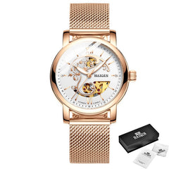 HAIQIN 2020 Hot fashion gold Lady mechanical women watches top luxury brand clock ladies wrist watch lover gift Relogio Feminino