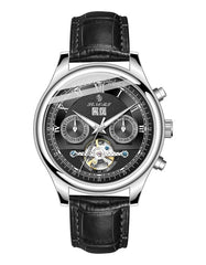 Senors Brand Luxury Men Watches Automatic Black Watch Men Stainless Steel Waterproof Business Sport Mechanical Wristwatch