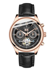Senors Brand Luxury Men Watches Automatic Black Watch Men Stainless Steel Waterproof Business Sport Mechanical Wristwatch