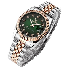 Famous Brand Fashion Luxury  Steel Metal band ROSE GOLD  Bracelet watch for Men and Women Gift Dress Watches relogio masculino