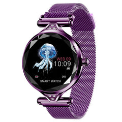NEW OGEDA H1 Gold Smart Bracelet Women Fashion Smartwatch Wearable Device Bluetooth Pedometer Heart Rate Monitor For Android/IOS