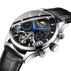 HAIQIN luxury Automatic Mechanical Men Watch classic Business Watch men Tourbillon Waterproof Male Wristwatch Relogio Masculino