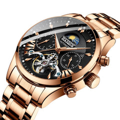 HAIQIN luxury Automatic Mechanical Men Watch classic Business Watch men Tourbillon Waterproof Male Wristwatch Relogio Masculino