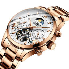 HAIQIN luxury Automatic Mechanical Men Watch classic Business Watch men Tourbillon Waterproof Male Wristwatch Relogio Masculino