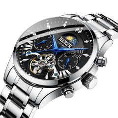 HAIQIN luxury Automatic Mechanical Men Watch classic Business Watch men Tourbillon Waterproof Male Wristwatch Relogio Masculino