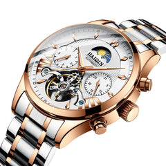 HAIQIN luxury Automatic Mechanical Men Watch classic Business Watch men Tourbillon Waterproof Male Wristwatch Relogio Masculino